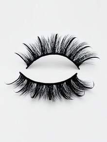 MKHLINA Wet Look Manga Lashes,Handmade Faux Mink Luxury False Eyelashes,Fluffy Wispy And Soft Fake Lashes Reusable,Makeup Extensions For Beginners-Friendly Strip Lashes - Black - View 20