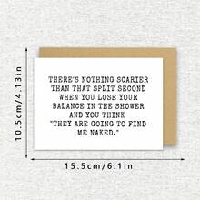 Funny Friend Greeting Card: "Nothing Scarier" Quote, Friendship Card, Friend Card, Birthday Cards Suitable For All Occasions - Multicolor - View 3