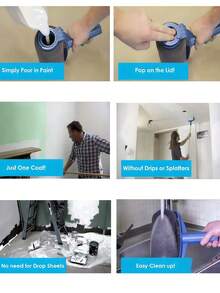 All-In-One Paint Roller Kit | Multi-Function Wall Painting Tool Set With Paint Storage - Multicolor - View 4