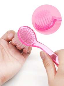 1 st nagelborsteset, grepphandtag, rengöringsborstar för naglar och tånaglar, nagelskrubb- och dammborste för manikyr, pedikyr, salong och dagligt bruk i hemmet - Multifärgad - Visa 2