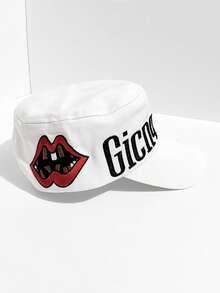 1 pieza Gorra de béisbol casual de calle de poliéster con bordado de color contrastante, sombrero de hip hop, para verano, playa, vacaciones - A - Ver 12