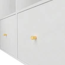 Home Office Desks - White + MDF - View 8