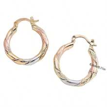 1 Pair Fashionable Colorful Round Earrings, Creative Versatile Earrings Gift For Women - Gold - View 5
