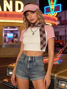 1 chiếc mũ chống nắng mùa hè cho nữ, kiểu dáng dễ thương, thêu nơ, vành rộng, thích hợp cho kỳ nghỉ. - Nhiều màu - Xem 3