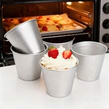 Bộ 1/5 khuôn, cốc pudding hợp kim nhôm chống dính, khuôn đa năng làm bánh muffin, bánh ngọt và bánh tart, bộ dụng cụ làm bánh cho cửa hàng tráng miệng, dụng cụ làm bánh thiết yếu cho nhà bếp gia đình, thích hợp cho Halloween, Giáng sinh, sinh nhật và nhiều dịp khác. - Nhiều màu - Xem 9