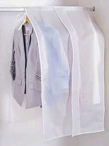 Thickened Transparent PEVA Material Garment Dust Bags, Breathable And Waterproof, Can Be Hung For Clothing Storage, Suitable For Wardrobe, Closet And Home Decor - Translucent (bottomless) - View 6