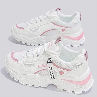 Flipark 2026春秋新款隐形坡跟运动鞋，适合娇小女性的百搭厚底休闲运动鞋