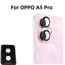 1pc Lens Protector, Compatible With OPPO A5/A5X/A5 Pro Metal Ring Tempered Glass Lens Protector, High Definition Independent Lens Protector, Scratch-Resistant And Wear-Resistant, Ultra-Thin Tempered Glass Lens Cover, 9H Tempered Glass Metal Camera Screen Protector, Easy Installation With Positioning Tool, Fashionable Phone Accessory, Compatible With Protective Case - Multicolor - View 14