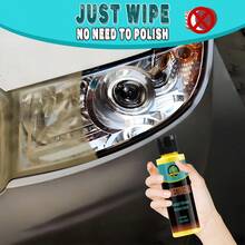 HGKJ RG316 Car Headlight Cleaning Agent And Refresher, Car Headlight Restoration Liquid, No Need For Polishing, Car Headlight Housing Aging Cleaning Agent, Headlight Lens Yellowing Polishing Agent, Car Coating, Headlight Cleaner, Headlight Yellowing And Scratch Repair Polishing Tool Kit (30/100ml) - Multicolor - View 3