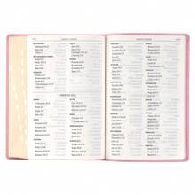 KJV Holy Bible, Giant Print Full-Size Faux Leather Red Letter Edition - Thumb Index & Ribbon Marker, King James Version, Pink (KJV Full Size GP Editions) - 預設 - 查看 7