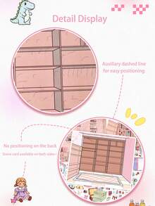 Extra Large Vintage General Store Scenery Stickers, Miniature Goods Storage Series Stickers, 3D Positioning Line DIY Decorative Collage Stickers - Rectangle - View 10