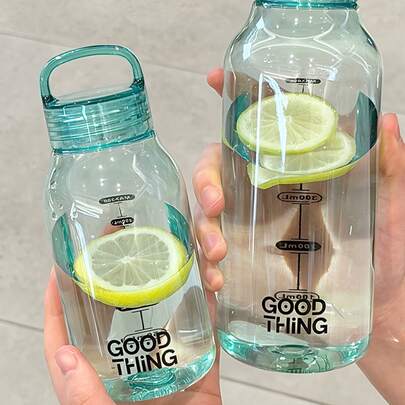 Japanese Minimalist Style Water Bottle, With Hanging Loop, Reusable, Sports Water Bottle, Portable Water Cup, Leak-Proof, Heat-Resistant, Suitable For School, Home, Office And Outdoor, Portable And Easy To Carry, Durable And Fashionable, Ideal For Daily Use