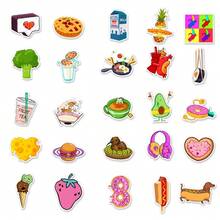 Bộ sticker graffiti chống thấm nước chủ đề thực phẩm, thích hợp dán lên ván trượt, bình nước, vali, sổ tay và album ảnh. - Nhiều màu - Xem 6