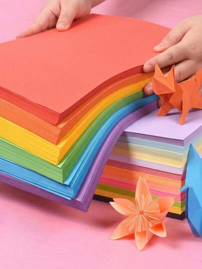 100 Sheets/50 Sheets A4 Colored Paper, 10 Assorted Colors, Suitable For Color Copying, Printing, Origami And Crafts, Ideal For Color Copying, Printing And Origami Art