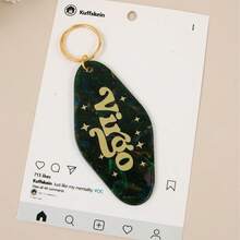 1个亚克力十二生肖闪粉复古汽车钥匙扣，最佳母亲节配饰，休闲汽车用品，背包挂件，学生哥特风Y2K万圣节配饰，教师节圣诞礼物，创意挂绳证件卡套 - 彩色 - 查看 20