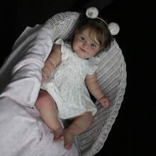 NPK 60厘米 Maddie 重生娃娃，人气女孩娃娃，棕色植发，柔软可拥抱的身体，高品质娃娃 - 布身體 - 查看 4