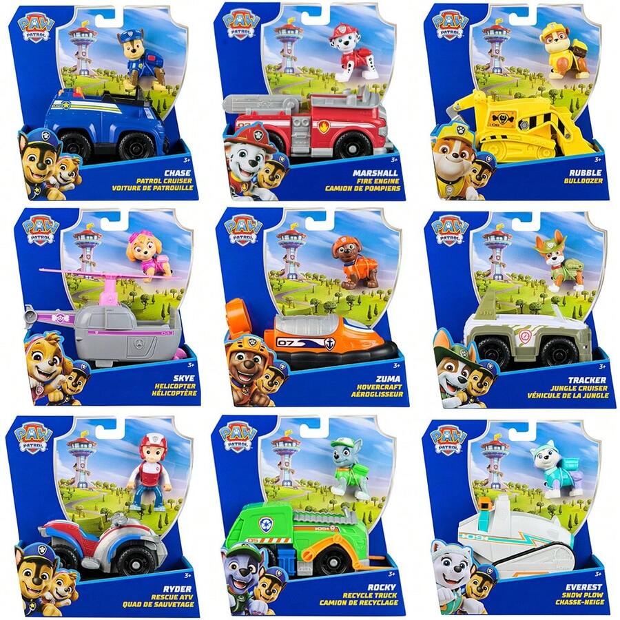 Spin Master 汪汪队立大功玩具车，附带可收藏人偶，环保儿童玩具，适合3岁及以上男孩女孩 - 彩色 - 查看 1