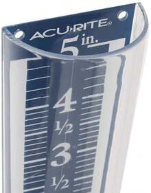 AcuRite 5" Capacity Easy-To-Read Magnifying Rain Gauge, Acrylic (00850A3) - ColorA - View 2