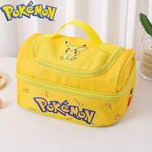 pokemon Túi đựng cơm trưa cách nhiệt dày dặn hình hoạt hình, hộp cơm trưa, túi xách hai lớp, túi đựng cơm bento chống thấm nước, túi dã ngoại. - Nhiều màu - Xem 9