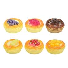 Cute Mini Fruit Tart Resin Model - DIY Handmade Mini Food Decoration Suitable For Dollhouse And Jewelry Making, Suitable For Teenagers As Mini Toys - Multicolor - View 9