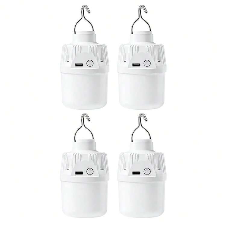 4pcs/2pcs/1pc Multi-Function Super Bright USB Rechargeable LED Bulb Lamp, Suitable For Outdoor Camping, Emergency Use And Yard Decoration - Multicolor - View 10