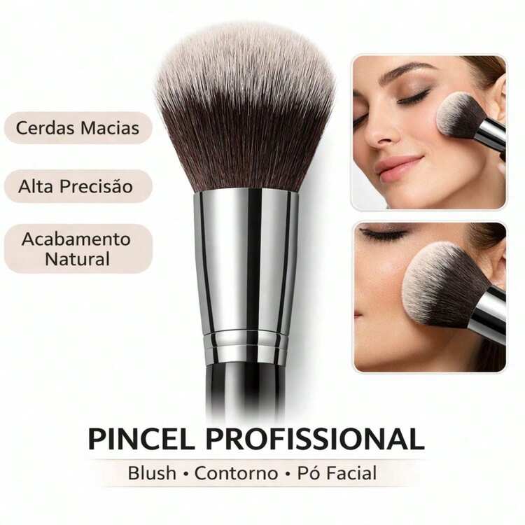 Professional Vegan Makeup Brush For Foundation, Blush, Contour, And Eyeshadow - High Precision, Real Perfection - Cọ đánh phấn lớn - Xem 4