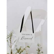 ZS1pc This Row Is Reserved Sign For Wedding Ceremony This Seat Is Reserved Sign Reserved Row Acrylic Sign For Chair Acrylic Reserved Seat SignZS - Nhiều màu - Xem 6