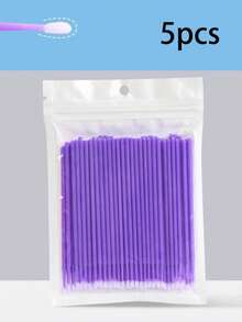 100片/包一次性微型睫毛卸妆湿巾，睫毛清洁刷，纳米清洁棉签，用于卸妆、眼线、睫毛嫁接清洁 - 彩色 - 查看 14