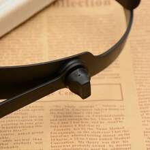 1 chiếc kính lúp đeo đầu rảnh tay với 4 thấu kính, độ phóng đại 1.6x 2.0x 2.5x 3.5x, thích hợp cho đọc sách, làm tranh đính đá, thêu thùa, sửa chữa đồ trang sức. - Nhiều màu - Xem 3