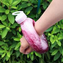 1/3个圆形PP耐热奶茶杯、手链杯、外卖饮料瓶、翡翠绿500毫升果汁杯 - 圈圈杯 - 查看 9