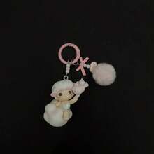 New Peanut Flocked Pendant Keychain, Cute Soft Flocked Peanut Keychain, Ideal Gift For Friends, Fans, And Holiday Celebrations - Multicolor - View 4