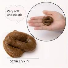 5pcs Realistic Dog Poop Prank Prop, Durable Brown PVC Material, Soft Texture, Suitable For Gardening Decor, Photo Props, Adult Parties, Pranks And Novelty Gifts - Prank - View 8