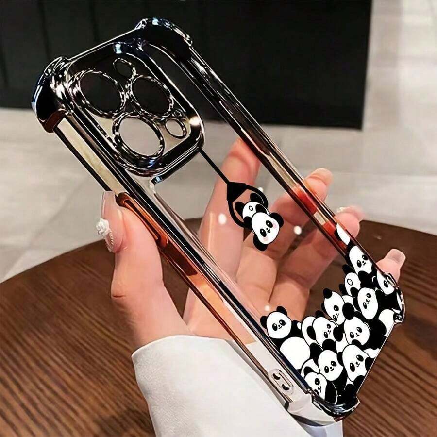 Funda para teléfono con diseño de Panda pequeño y, compatible con 16, 15, 14, 13, 12, 11 Pro, X, XR, XSMAX, 8, 8 Plus. Cuenta con una parte trasera suave y transparente que a prueba de golpes, para el uso diario, con un diseño divertido y materiales duraderos. teléfonos móviles, bolsos, accesorios para móviles, fundas para teléfonos, decoración de interiores, accesorios, fundas transparentes para teléfonos, verano, correas para teléfonos, fundas para teléfonos de hombre, fundas negras para teléfonos, fundas rosas para teléfonos, fundas para teléfonos de hombre, fundas para teléfonos de mujer, protección para teléfonos móviles, accesorios de playa, productos de fresa, fundas protectoras para teléfonos. - Estilo (1 pieza) - Ver 1