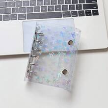 Portador A7, Cubierta con cinta, Libro de almacenamiento con estrellas brillantes, Libro de pegatinas/Libro de bolsillo, Portador A7 Libro de pegatinas, Planificador de papelería, Cuaderno, Libro de pegatinas, Suministros de oficina, Suministros escolares - A - Ver 26