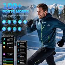 GAWSUG 2026 Men's Smanrt Watrch With Built-In 430 MAh Battery, 1.95 Inch HD Full Touch Display, Wireless Call Answering, Message Remninder, LED Flashighnt,100+ Sport Modes, Multiple Dials, Weather, Music Control - View 7
