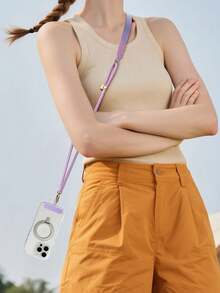 2026升级版编织可调节挂绳，柔软挂带，适用于手机、包包，多功能加厚金属扣项链 - A - 查看 6