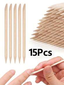 200件套美甲护理套装，包含指甲及角质层清洁棒、卸甲棒、双头多功能角质层推棒、手足护理工具、指甲钳、美甲用品、美甲工具、返校季必备、美甲艺术、美甲贴纸工具 - 彩色 - 查看 12