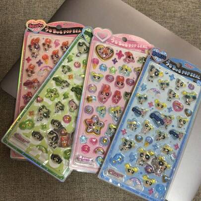 Warner Bros 3D立体浮雕趣味贴纸，创意节日生日礼物，儿童贴纸游戏，办公学校装饰贴纸，手工奖励拼图规划贴纸，透明浮雕创意手工贴纸，钻石宝石水晶儿童手工装饰贴纸，圣诞节/感恩节儿童生日礼物