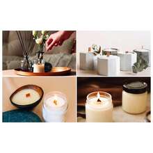 Pcs Wooden Candle Wicks Kit, Includes 50 Wood Wicks (5.1 X 0.5in), 50 Iron Stands And 50 Wick Stickers, Naturally Less Candle Cores For DIY Candle MaFKing - 150 - 查看 8
