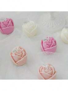 玫瑰花DIY手工石膏香薰石多功能硅胶模具，时尚设计 - 花朵 - 查看 8