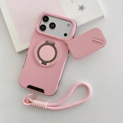 New High-End Stand Magnetic All-In-One Push-Window Phone Case Suitable For Ip 17/15/ 16ProMax 14Pro With Hand Strap 13 Frosted 12 Brand Men And Women 15Plus Hot Style 11 Sxs26ultra/A57/A37.....