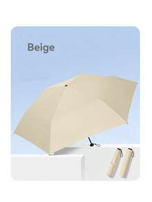 Umbrelă pliabilă ultra-ușoară din fibră de carbon - umbrelă de călătorie rezistentă la UV și vânt, umbrelă de soare portabilă cu deschidere manuală, potrivită pentru naveta și utilizarea în aer liber, accesorii pentru naveta | Accesorii de modă, umbrelă de exterior. Mini umbrelă pliabilă portabilă - vinil negru cu protecție UV, design simplu și simplu, umbrelă de soare., Exterior, grădină, articole esențiale de călătorie, articole esențiale portabile - Multicolor - Vizualizare 15