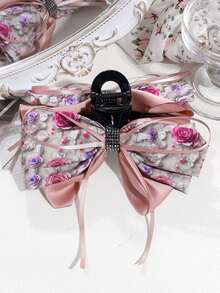 1pc Women's Fashionable Elegant Bowknot Hair Clip, Suitable For Daily Wear - Multicolor - View 7