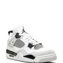 Nike Air Jordan 4 Retro Sneakers - Authentic Iconic Basketball Shoes | Viral 2026 Men's High-End Retro Streetwear | Premium Leather & Mesh Performance Trainers | Classic Air Cushioning & Support Wings | Legendary Designer Athletic Footwear - Military Black - 查看 2