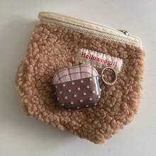 极简黑色波点耳机保护套，兼容苹果Pro 3/Pro 2/Pro 4/3/2，时尚女士耳机保护套，极简耳机保护套，苹果耳机保护套，苹果耳机套 - 棕色 - 查看 11