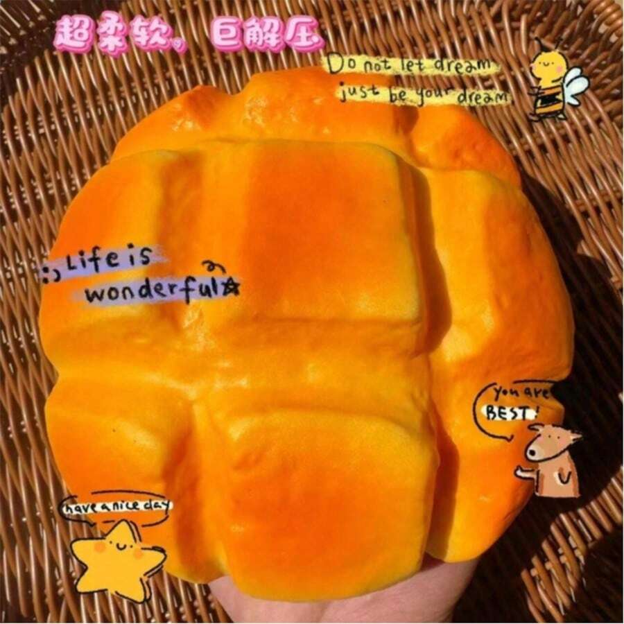 Internet Celebrity Extra Large Super Soft Wet Soft Simulation Pineapple Bun Bread Slow Rebound Youth Small Toy Decompression Vent Artifact