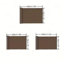 Coffee Brown Privacy Screen, Balcony Wind Shield Privacy Net With Grommets, Breathable UV Resistant Fabric For Patio Balcony Hallway Yard - Multiple Styles - View 1