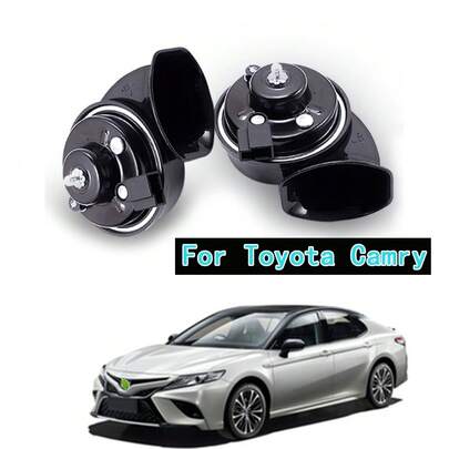 طقم مكبر صوت قرن الحلزون 12 فولت، قطع غيار بديلة لمكبرات الصوت للسيارة بالمضخم والمتوسط، مقاوم للماء، مناسب لسيارة كامري 2012-2026، صوت عالي جدًا