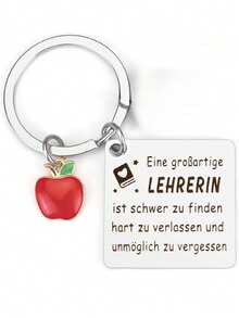 【教师节礼物】教师钥匙扣，教师节礼物，告别礼物，感恩节礼物，送给优秀教师的温馨礼物，圣诞礼物，毕业标语，休闲，派对，可爱，街头，优雅，锌合金，教师节 - 銀色 - 查看 3