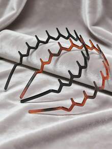 2pcs Basic Minimalist Women Hair Accessories, Big Wave Design, Makeup Hair Clips, Fashion Plastic Hair Accessories, Halloween Hair Decor, Women Hair Styling Tools, Beauty Accessories, Curly Hair Clips, Suitable For Women, Autumn, Travel, Women Hair Styling Tools, Hair Products, All Year Round - One Size Fits All - View 4